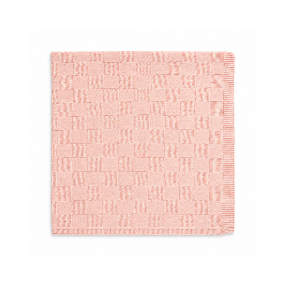 Story Time Collection Baby Classic Knitted Pram Blanket 100cm x 100cm - PINK